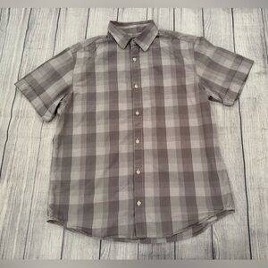 Banana Republic Men 100% cotton Gray Casual Button Down Shirt/size L